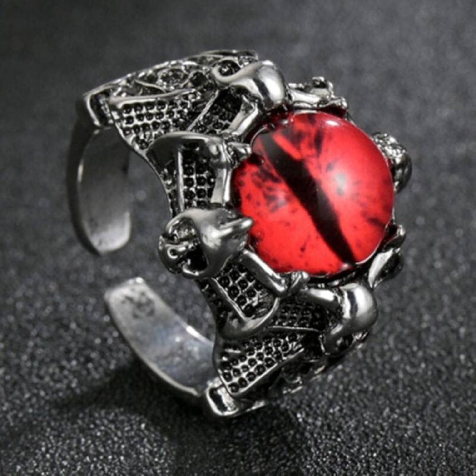 Unisex Stainless Steel Funky Devil Dragon Thumb Ring